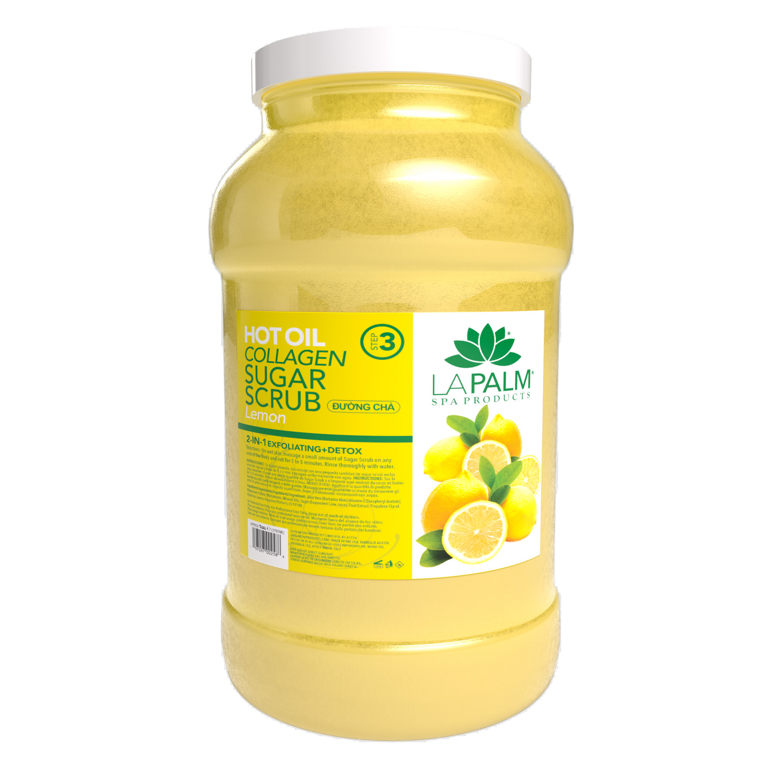 La Palm Hot Oil Sugar Scrub Lemon