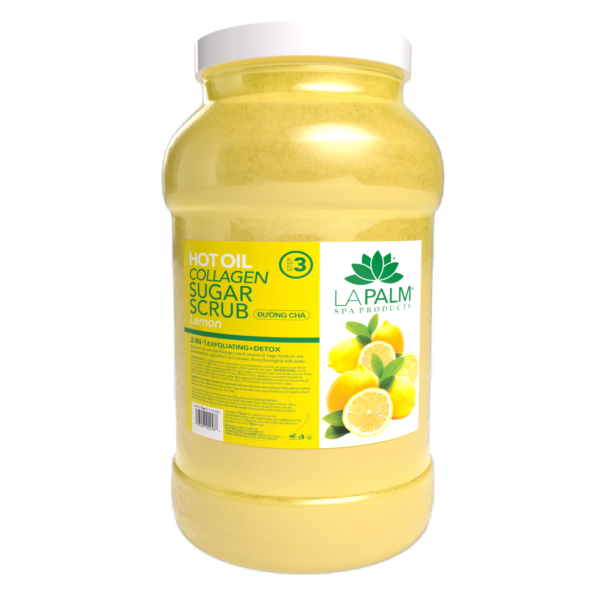 La Palm Hot Oil Sugar Scrub Lemon