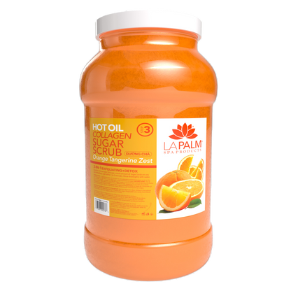 La Palm Hot Oil Sugar Scrub Orange Tangerine Zest