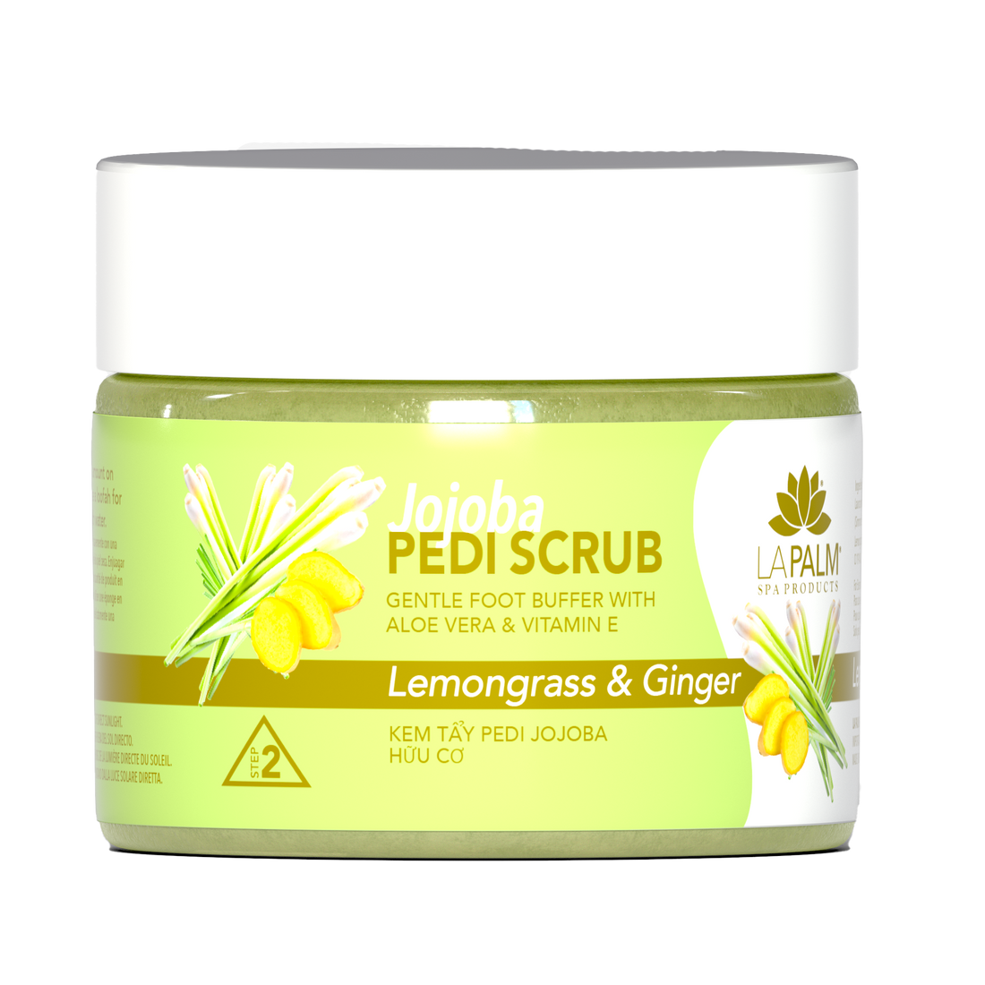 Jojoba Pedi Scrub Lemongrass &amp; Ginger by La Palm