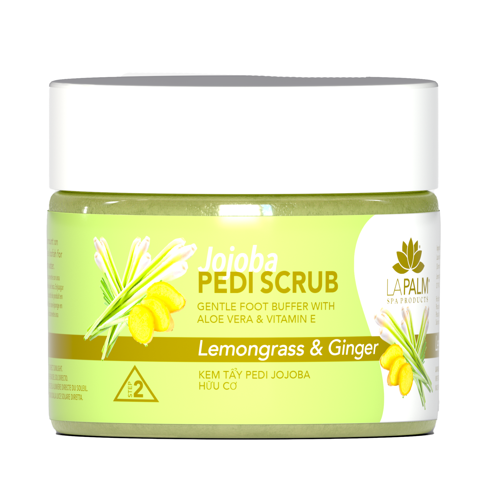 La Palm Jojoba Pedi Scrub Lemongrass &amp; Ginger