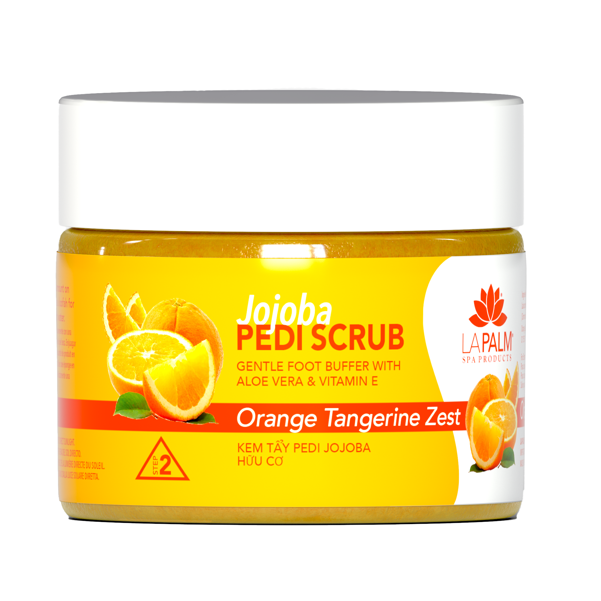 La Palm Jojoba Pedi Scrub Orange Tangerine Zest