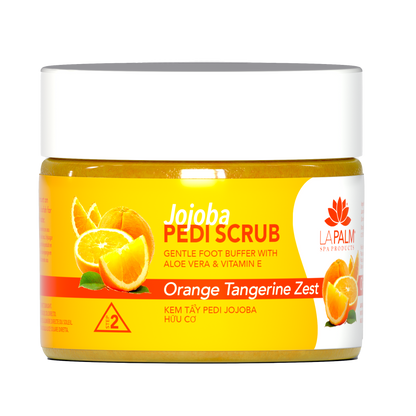 La Palm Jojoba Pedi Scrub Orange Tangerine Zest