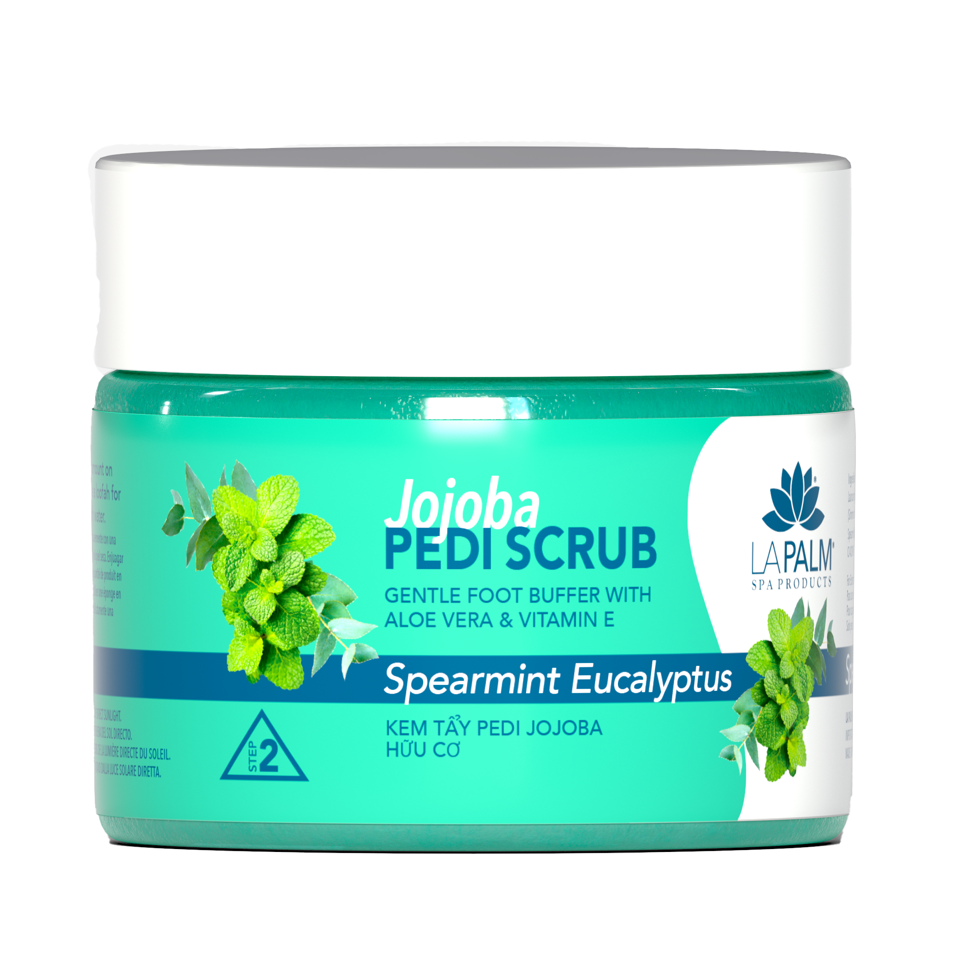 La Palm Jojoba Pedi Scrub Spearmint Eucalyptus