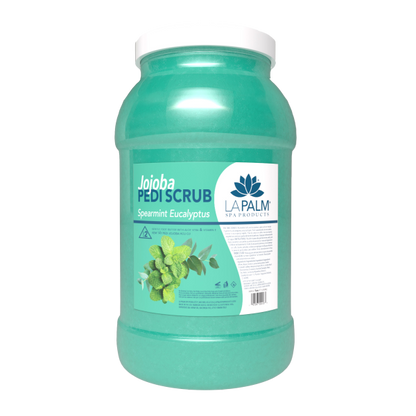 La Palm Jojoba Pedi Scrub Spearmint Eucalyptus