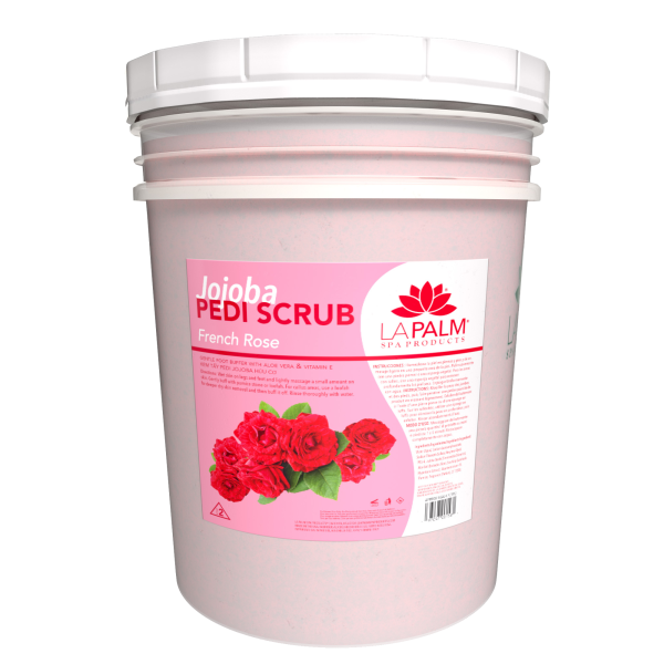 Jojoba Pedi Scrub French Rose by La Palm