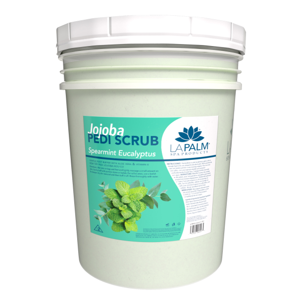 Jojoba Pedi Scrub Spearmint Eucalyptus by La Palm