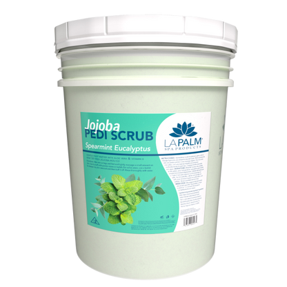 La Palm Jojoba Pedi Scrub Spearmint Eucalyptus