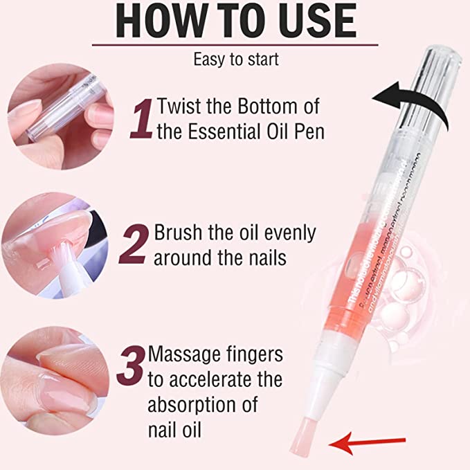 Manicure Cuticle Oil Revitalizer Pen Nail Art Treatment Polish Nails Tool 5ml