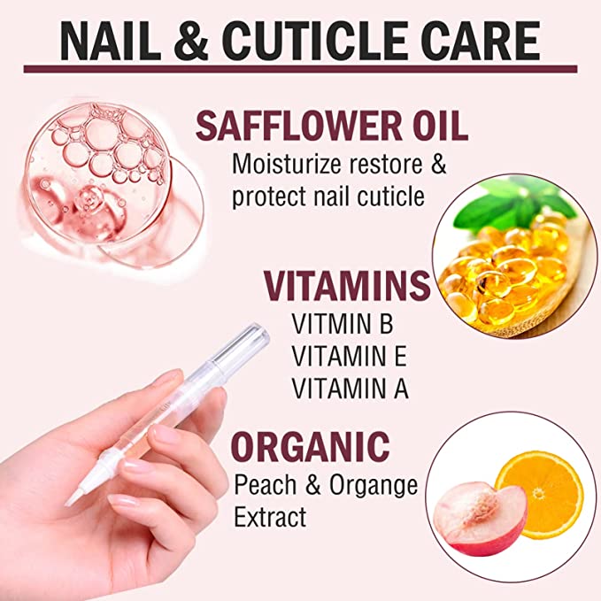 Manicure Cuticle Oil Revitalizer Pen Nail Art Treatment Polish Nails Tool 5ml
