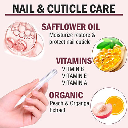 Manicure Cuticle Oil Revitalizer Pen Nail Art Treatment Polish Nails Tool 5ml