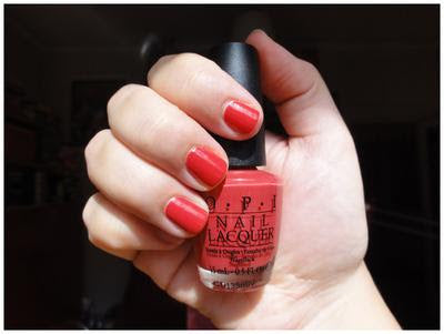 OPI Lacquer - Paint My Moji Toes Red B75