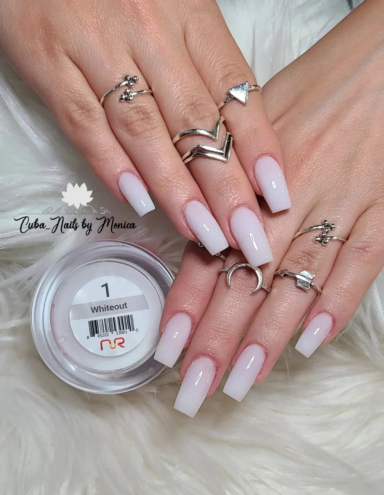 NuRevolution Trio Dip/Acrylic Powder 001 Whiteout