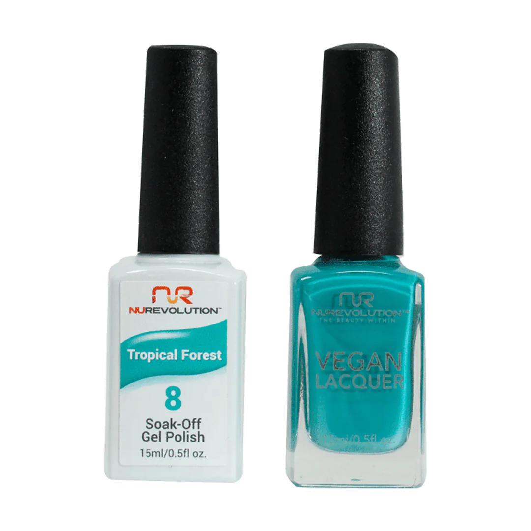 NuRevolution Trio Duo Gel &amp; Lacquer 008 Tropical Forest