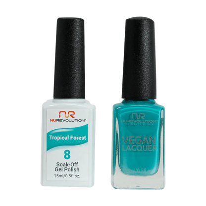 NuRevolution Trio Duo Gel &amp; Lacquer 008 Tropical Forest