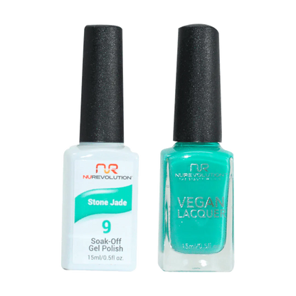 NuRevolution Trio Duo Gel &amp; Lacquer 009 Stone Jade