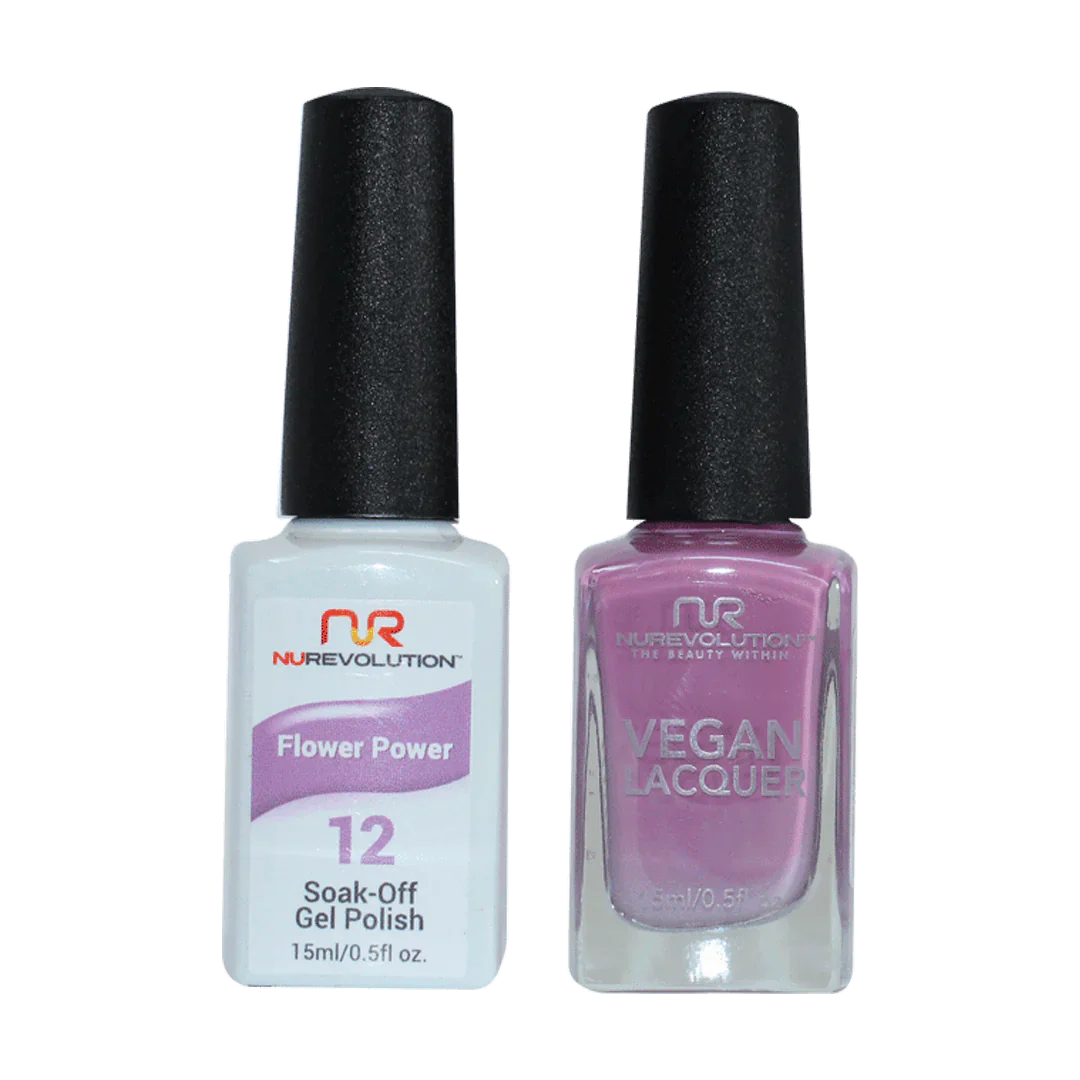 NuRevolution Trio Duo Gel &amp; Lacquer 012 Flower Power