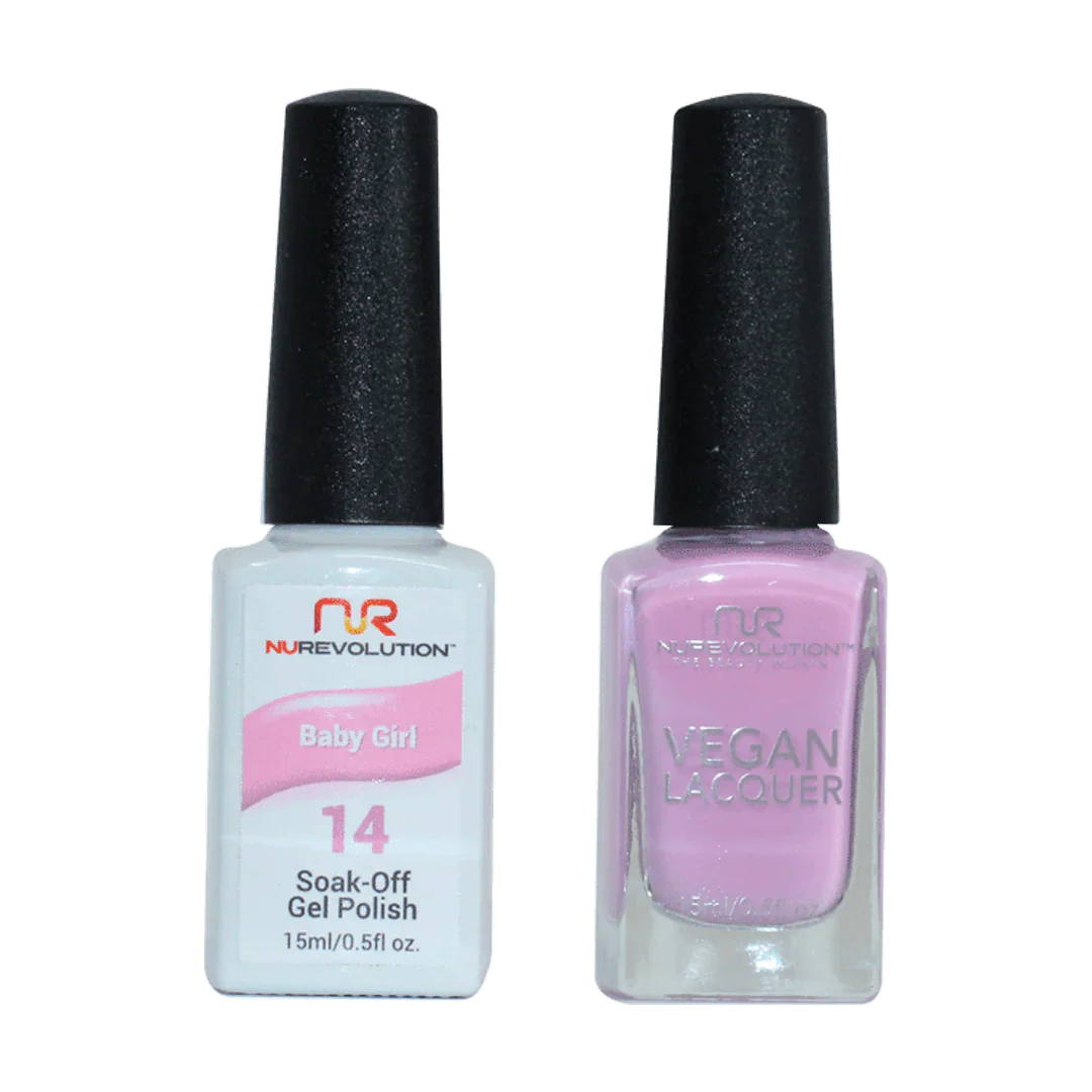 NuRevolution Trio Duo Gel &amp; Lacquer 014 Baby Girl Gel