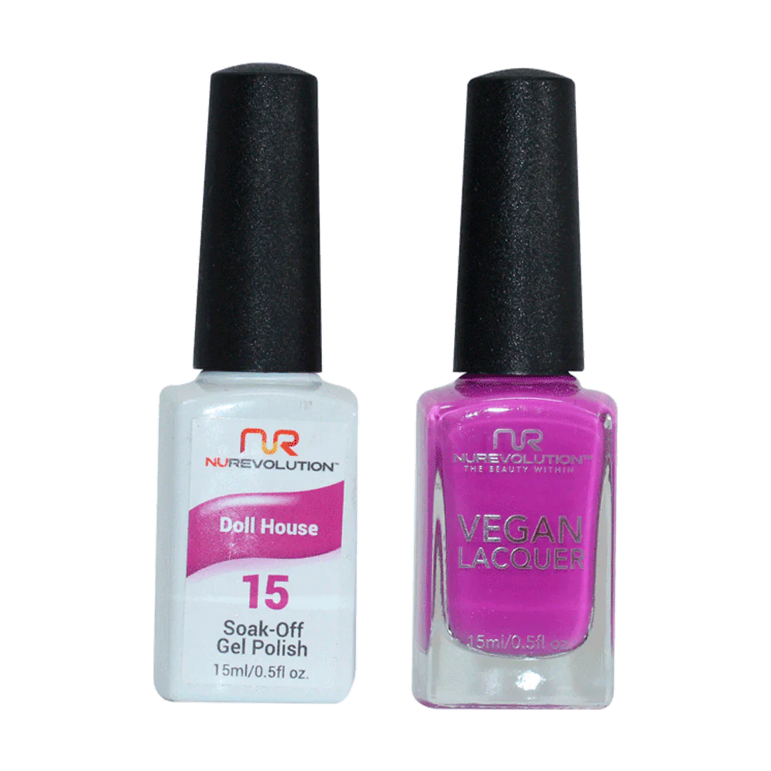 NuRevolution Trio Duo Gel &amp; Lacquer 015 Doll House