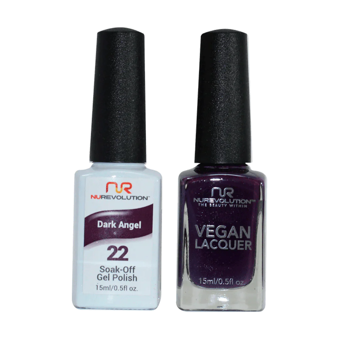 NuRevolution Trio Duo Gel &amp; Lacquer 022 Dark Angel