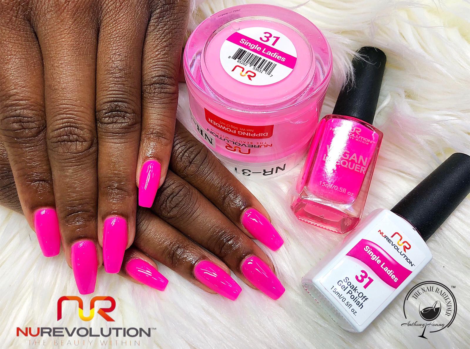 NuRevolution Trio Duo Gel &amp; Lacquer 031 Single Ladies