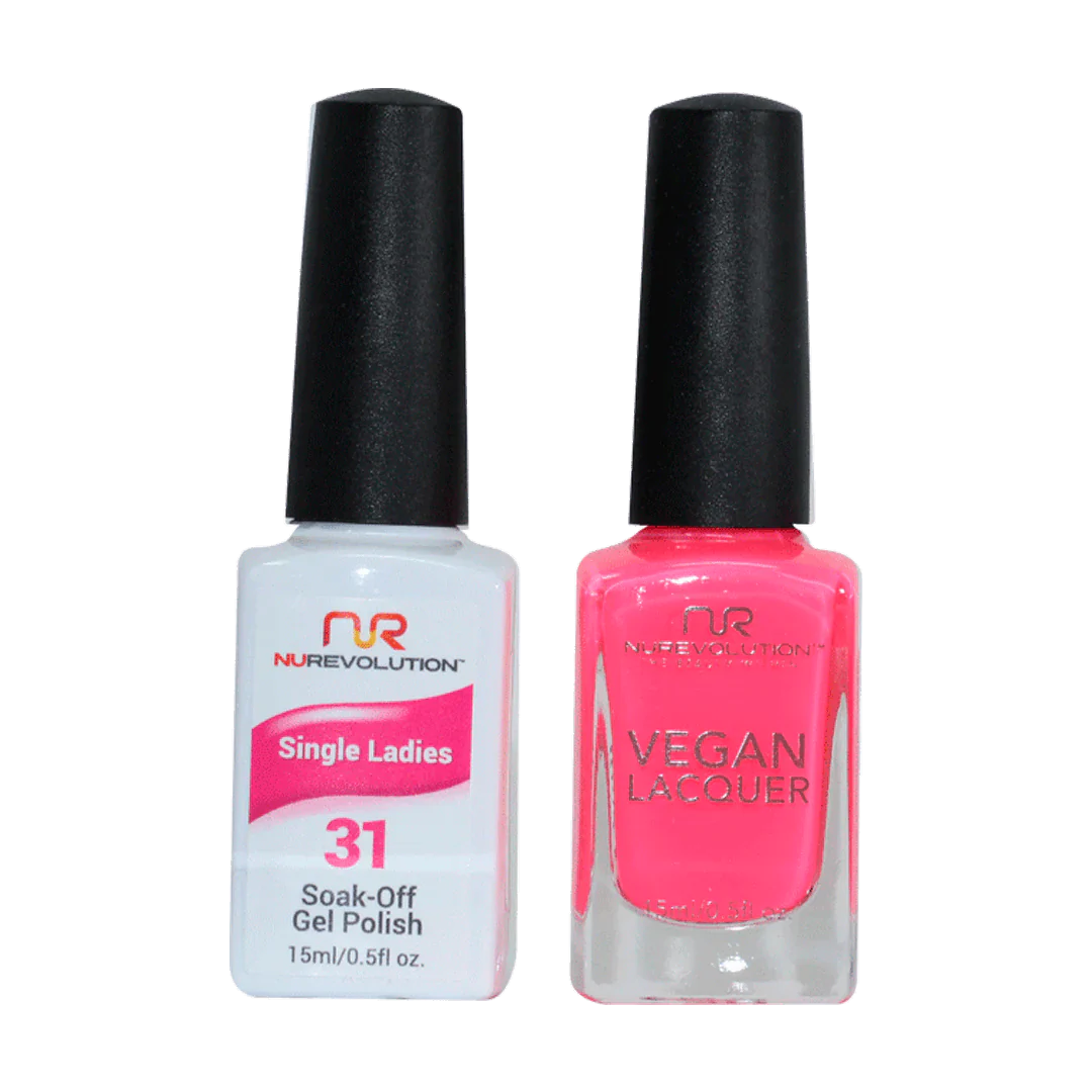 NuRevolution Trio Duo Gel &amp; Lacquer 031 Single Ladies