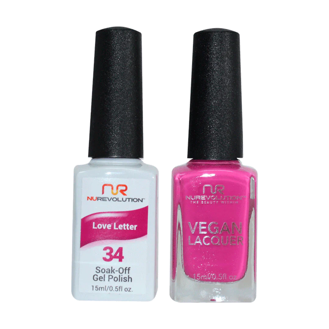 NuRevolution Trio Duo Gel &amp; Lacquer 034 Love Letter