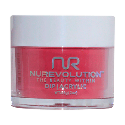 NuRevolution Trio Dip/Acrylic Powder 042 Berry Red