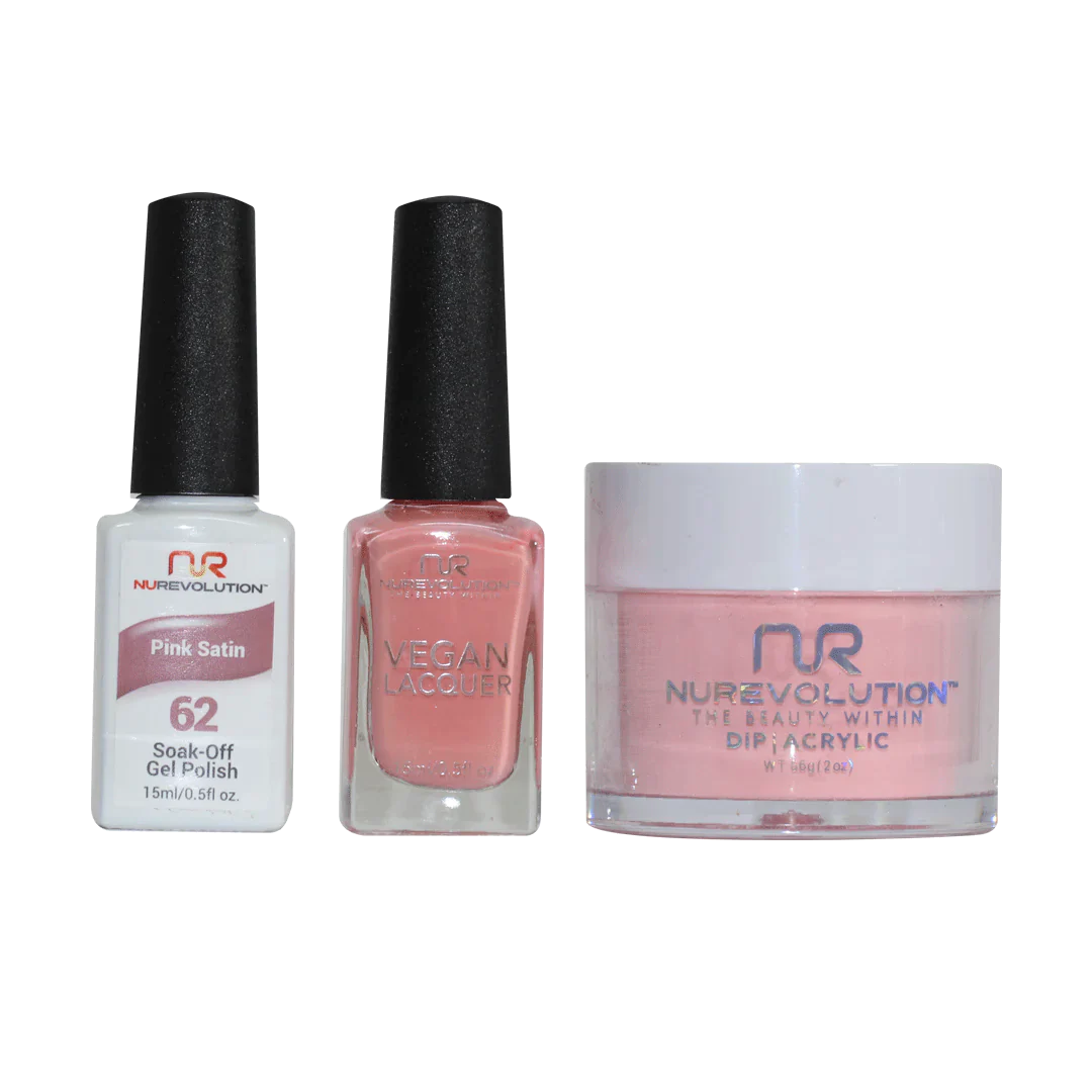 NuRevolution Trio set 062 Pink Satin