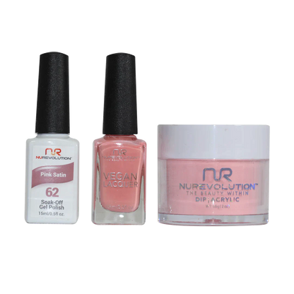 NuRevolution Trio set 062 Pink Satin