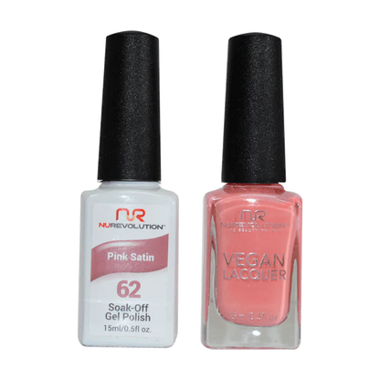 NuRevolution Trio Duo Gel &amp; Lacquer 062 Pink Satin