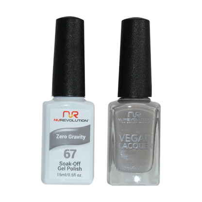 NuRevolution Trio Duo Gel &amp; Lacquer 067 Zero Gravity