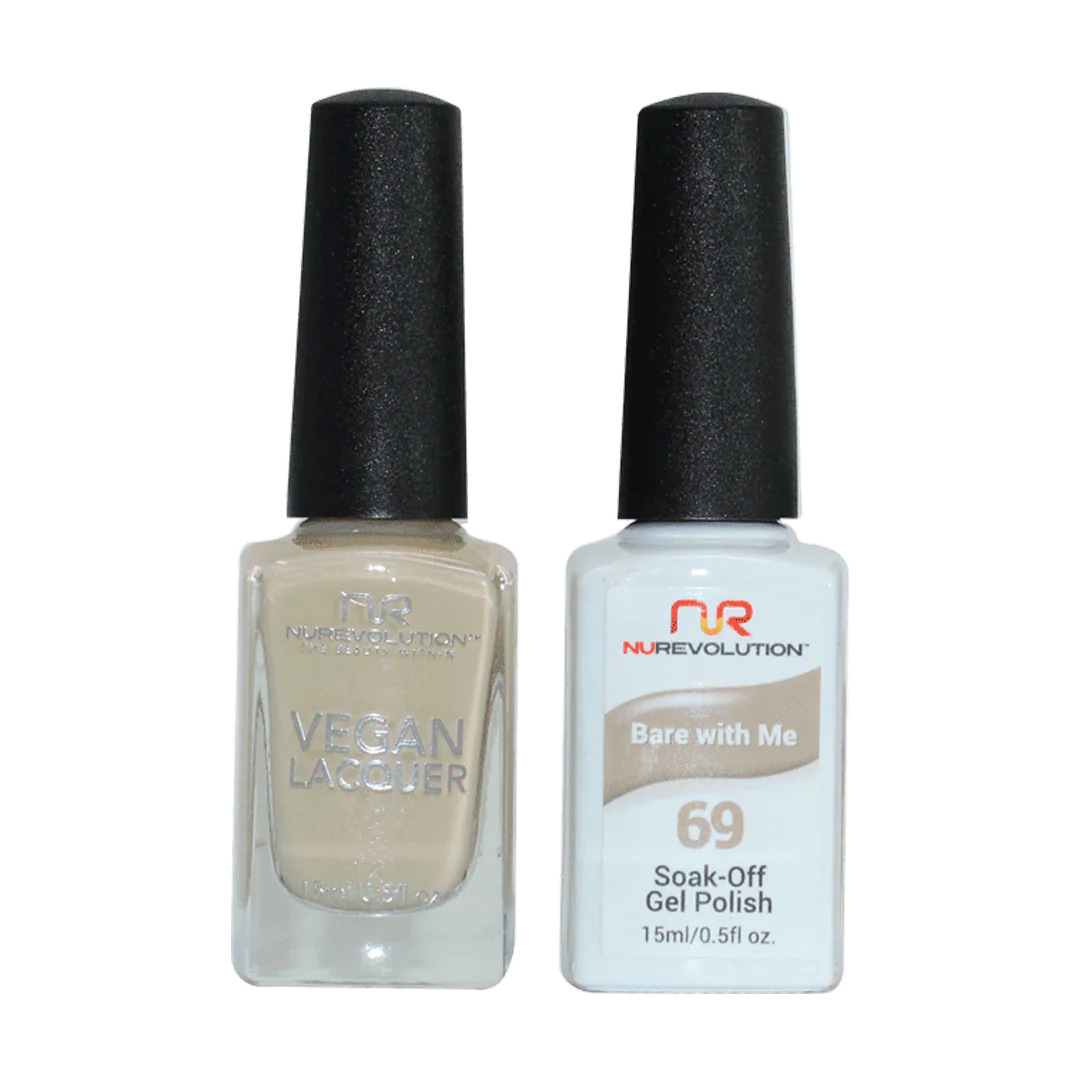 NuRevolution Trio Duo Gel &amp; Lacquer 069 Bare With Me