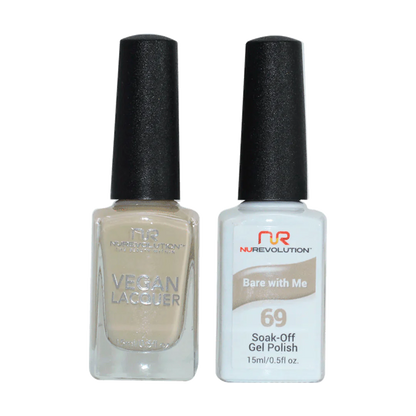 NuRevolution Trio Duo Gel &amp; Lacquer 069 Bare With Me