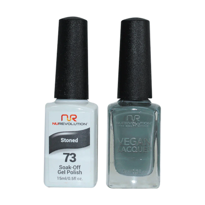 NuRevolution Trio Duo Gel &amp; Lacquer 073 Stoned