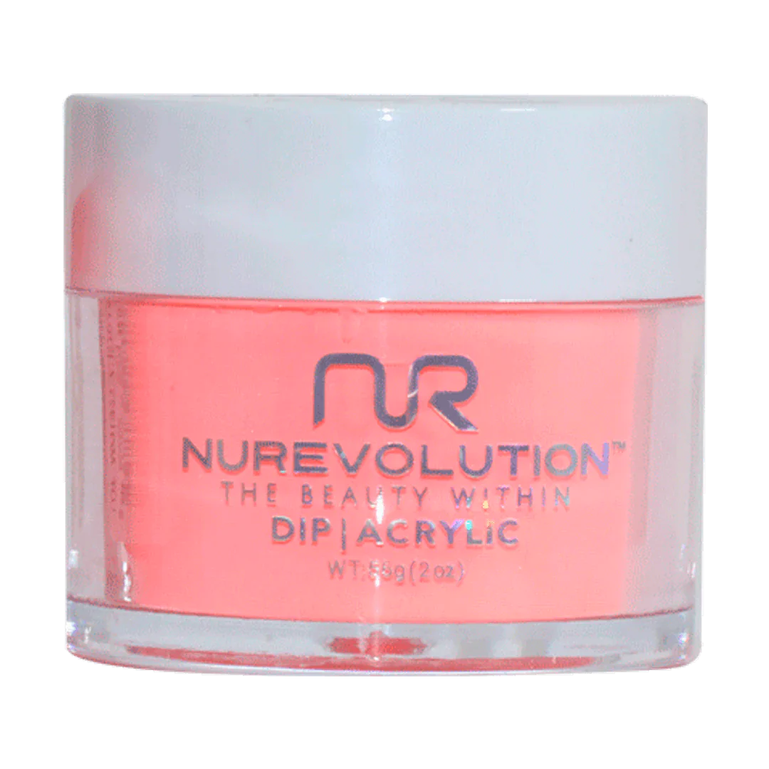 NuRevolution Trio Dip/Acrylic Powder 074 Flaming Red