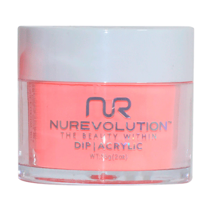 NuRevolution Trio Dip/Acrylic Powder 074 Flaming Red