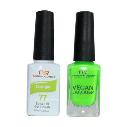 NuRevolution Trio Duo Gel &amp; Lacquer 077 Limelight