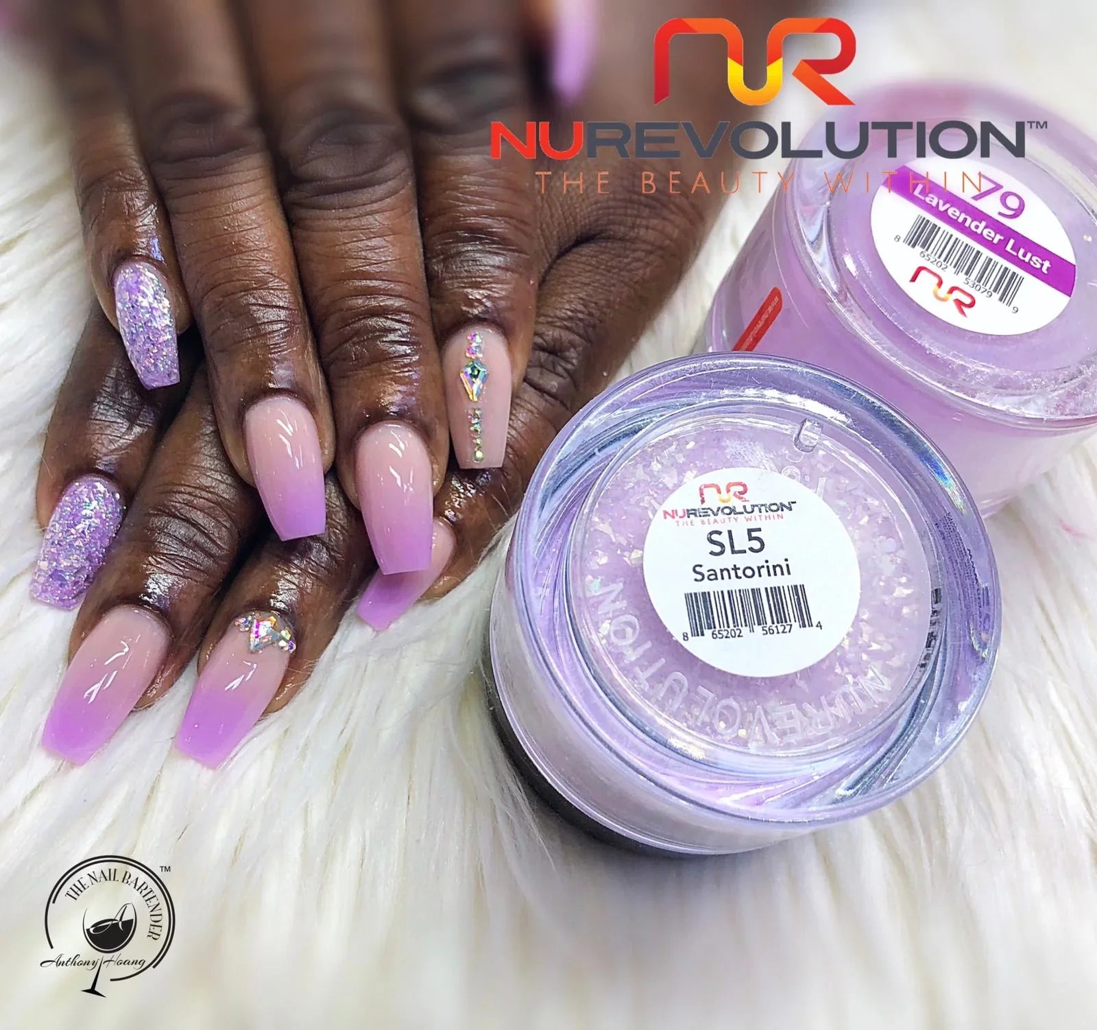 NuRevolution Trio Dip/Acrylic Powder 079 Lavender Lust