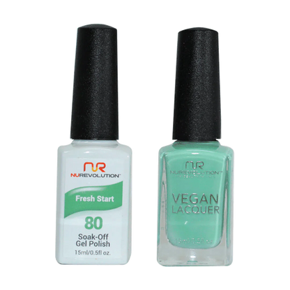 NuRevolution Trio Duo Gel &amp; Lacquer 080 Fresh Start