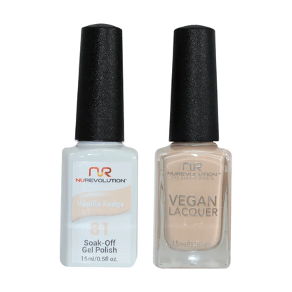 NuRevolution Trio Duo Gel &amp; Lacquer 081 Vanila Fudge