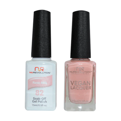 NuRevolution Trio Duo Gel &amp; Lacquer 082 Rose Milk