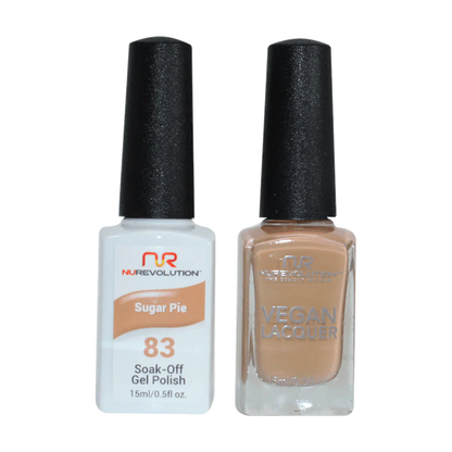 NuRevolution Trio Duo Gel &amp; Lacquer 083 Sugar Pie