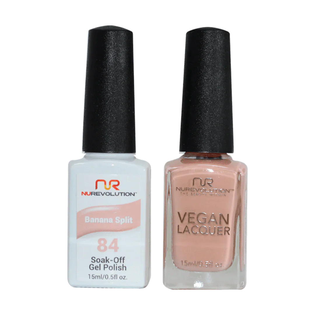 NuRevolution Trio Duo Gel &amp; Lacquer 084 Banana Split