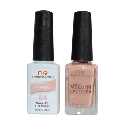 NuRevolution Trio Duo Gel &amp; Lacquer 084 Banana Split