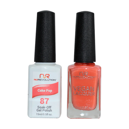 NuRevolution Trio Duo Gel &amp; Lacquer 087 Cake Pop