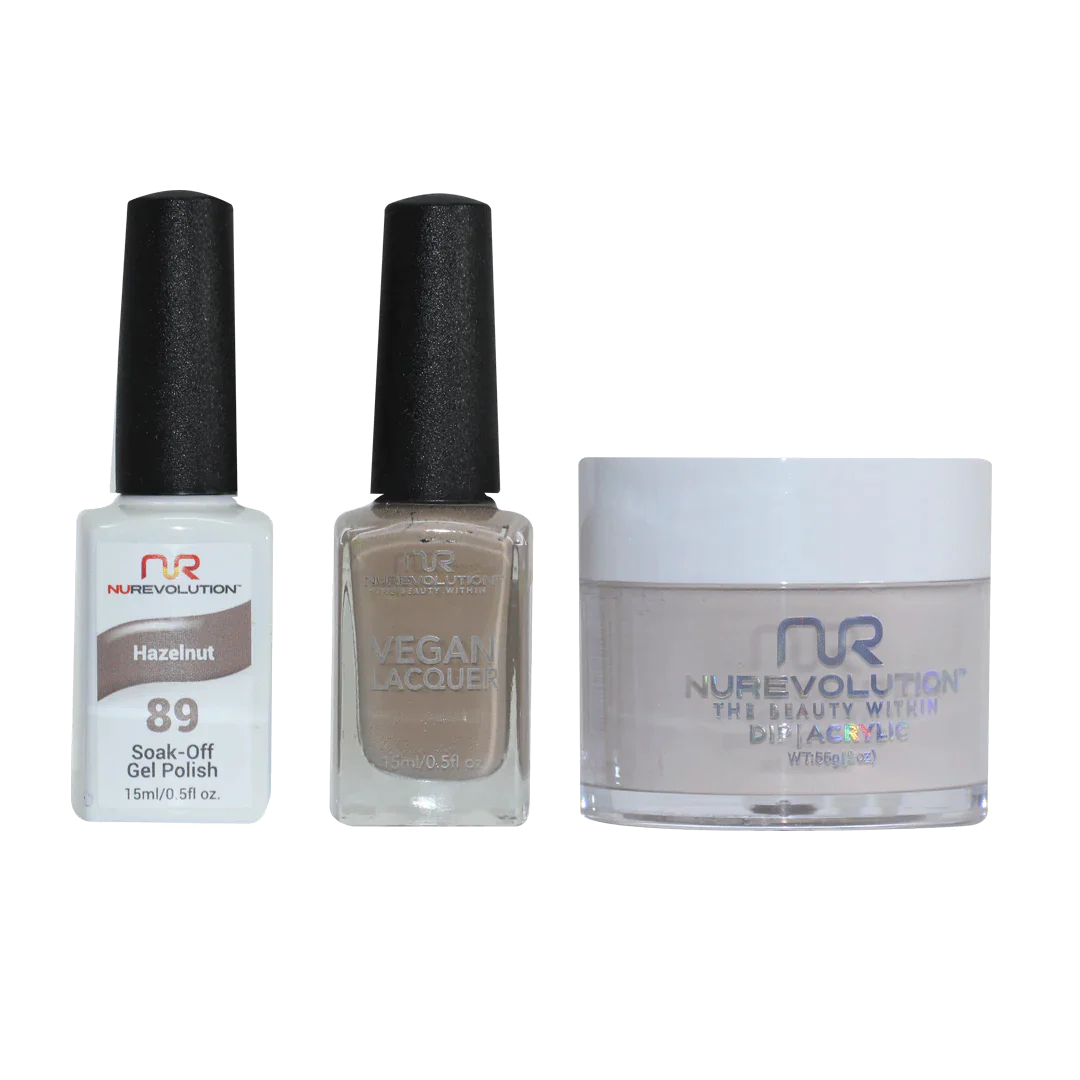 NuRevolution Trio set 089 Hazelnut