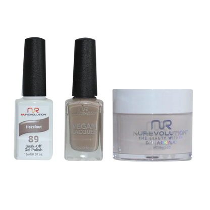 NuRevolution Trio set 089 Hazelnut