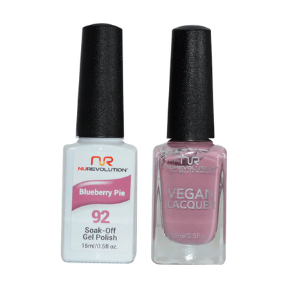 NuRevolution Trio Duo Gel &amp; Lacquer 092 Blueberry Pie