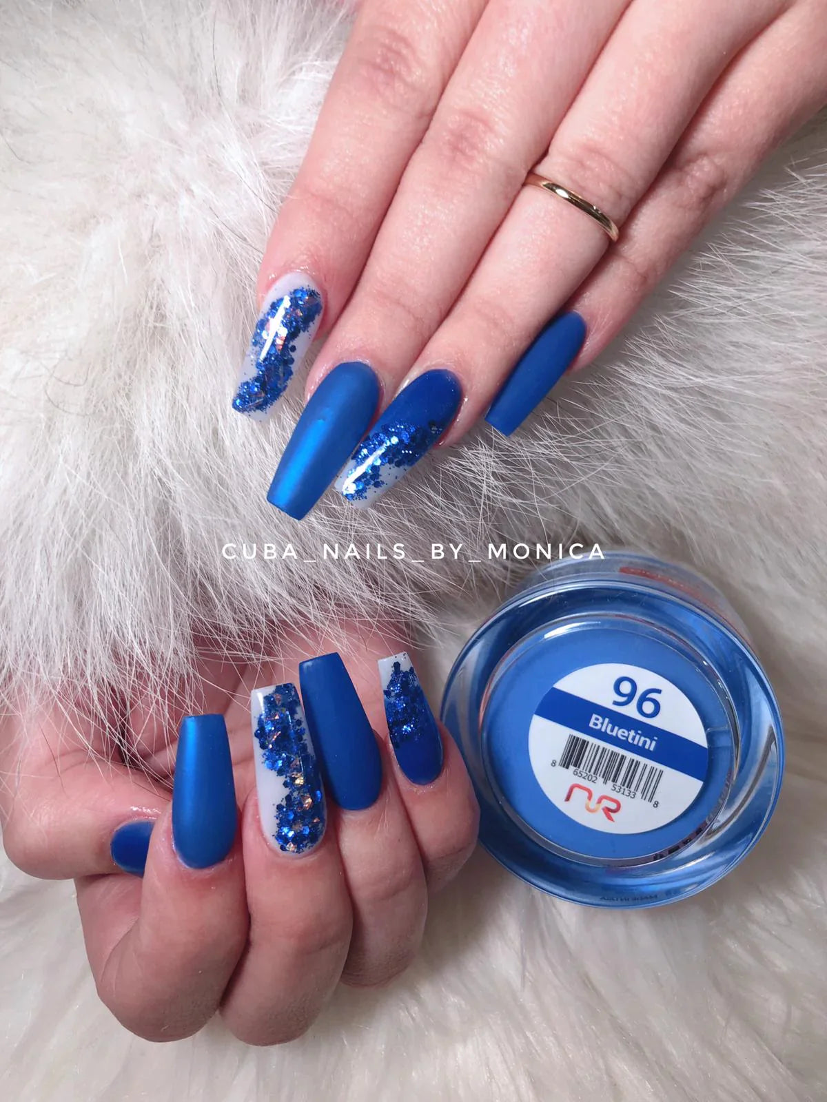 NuRevolution Trio Dip/Acrylic Powder 096 Bluetini